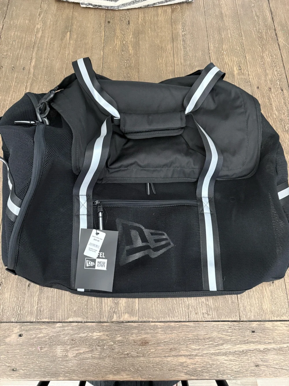 New Era Black Duffel Bag